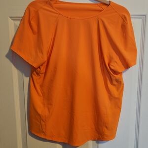 lululemon athletica Vibrant Orange Short Sleeve Tee